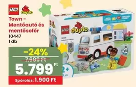 Lego - Town- Mentőautó és mentősofőr 10447