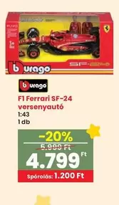 F1 Ferrari SF-24 versenyautó