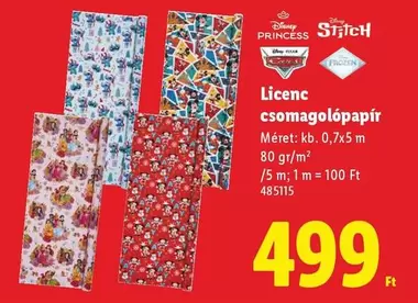 Disney - Licenc csomagolópapír