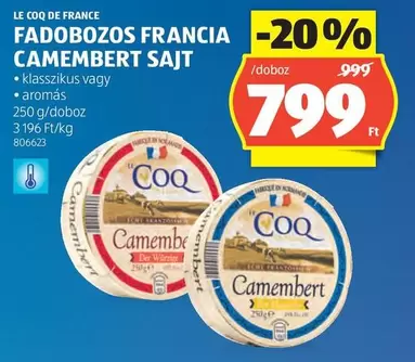 FADOBOZOS FRANCIA CAMEMBERT SAJT