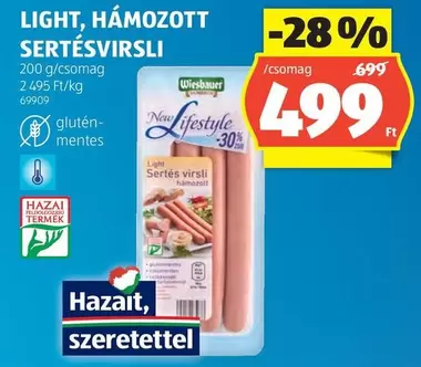 HÁMOZOTT SERTÉSVIRSLI