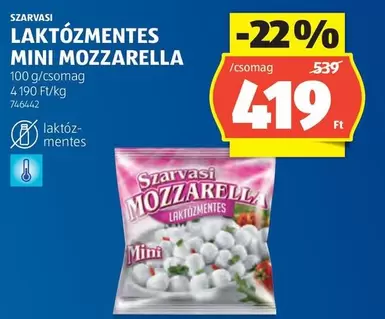 LAKTÓZMENTES MINI MOZZARELLA