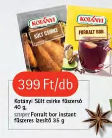 Sült csirke fűszersó, Forralt bor instant fűszeres ízesítő