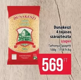 4 tojásos száraztészta