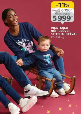 Stitch - NOI PULÓVER STITCH MINTÁVAL