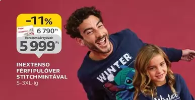 Stitch - FÉRFI PULÓVER STITCH MINTÁVAL