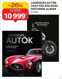 LEGENDÁS AUTÓK VAGY KÜLÖNLEGES MOTOROK ALBUM