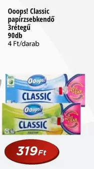 Classic papírzsebkendő