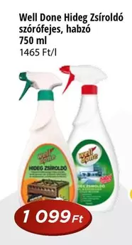 Hideg Zsíroldó szórófejes, habzó