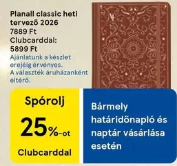 heti tervező 2026, határidőnapló és naptár