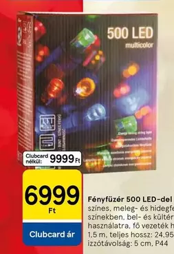 Fényfüzér 500 LED-del
