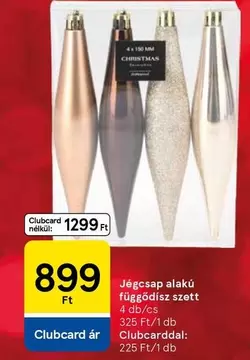 Jégcsap alakú függődísz szett