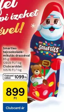 tejcsokoládé-mikulás drazséval