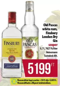 white rum, London Dry Gin