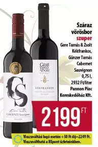 Kékfrankos, Cabemet Sauvignon
