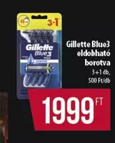 Blue3 eldobható borotva