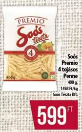4 tojásos Penne