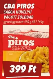 SÁRGA HÜVELYŰ VÁGOTT ZÖLDBAB