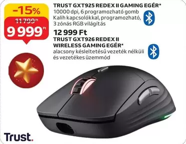 GXT925 REDEX II GAMING EGÉR, GXT926 REDEX II WIRELESS GAMING EGÉR