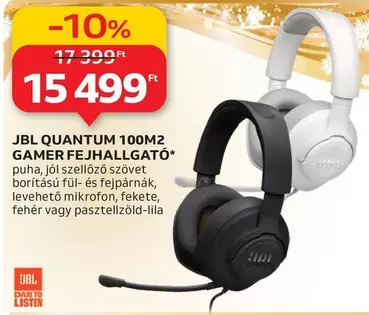 Jbl - QUANTUM 100M2 GAMER FEJHALLGATÓ