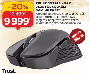 GXT923 YBAR VEZETÉK NÉLKÜLI GAMING EGÉR