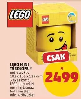 Lego - MINI TÁROLÓFEJ