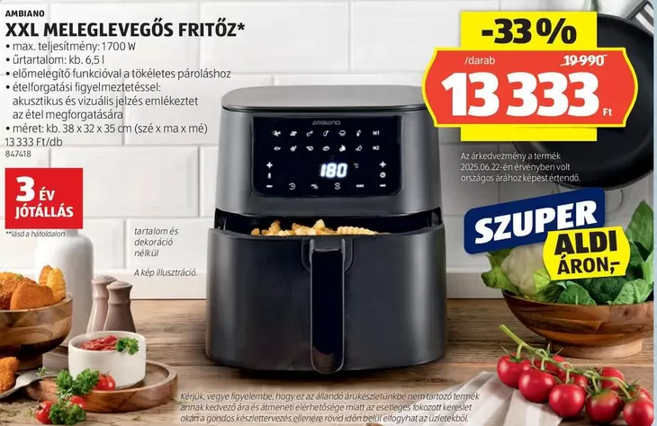 Xxl - XXL MELEGLEVEGŐS FRITŐZ