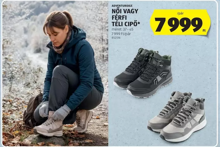 NŐI VAGY FÉRFI TÉLI CIPŐ