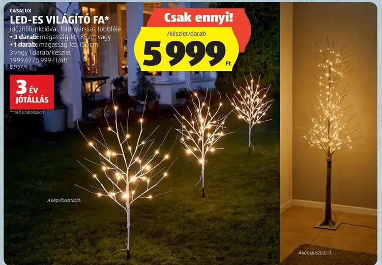 LED-ES VILÁGÍTÓ FA