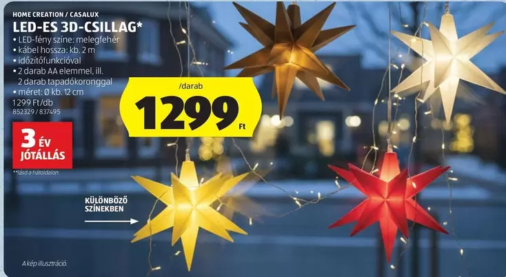 LED-ES 3D-CSILLAG