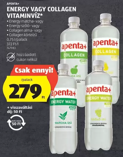 ENERGY VAGY COLLAGEN VITAMINVÍZ