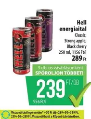 Apple - energiaital Classic, Strong apple, Black cherry