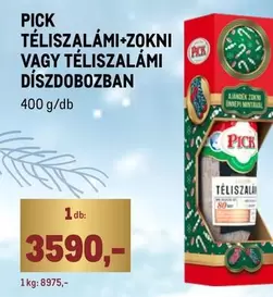 TÉLISZALÁMI+ZOKNI VAGY TÉLISZALÁMI DÍSZDOBOZBAN