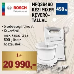 Bosch - KÉZI MIXER KEVERŐ-TÁLLAL