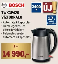 Bosch - TWK3P420 VÍZFORRALÓ