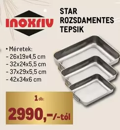 Star - ROZSDAMENTES TEPSIK
