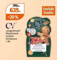 Gingerbread" fátyolmaszk minden bőrtípusra
