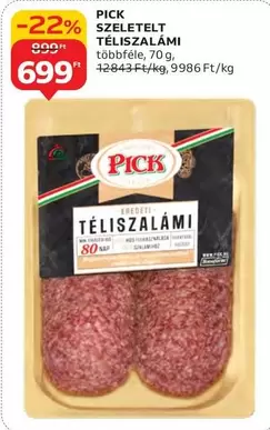 SZELETELT TÉLISZALÁMI