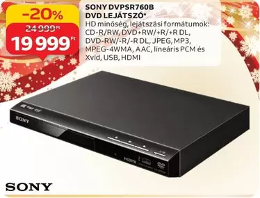 Sony - DVPSR760B DVD LEJÁTSZÓ