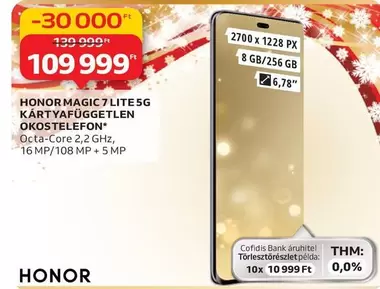 MAGIC 7 LITE5G KÁRTYAFÜGGETLEN OKOSTELEFON