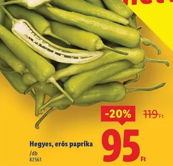 Paprika - Hegyes, erős paprika