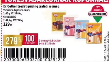 Eredeti puding családi csomag
