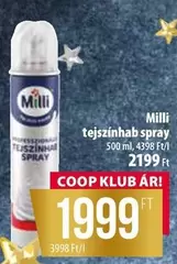 tejszínhab spray