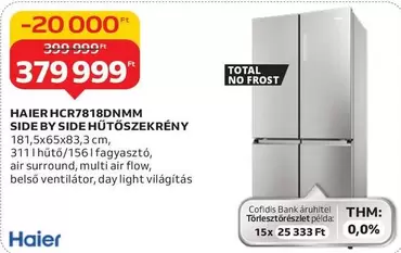 Total - HCR7818DNMM SIDE BY SIDE HŰTŐSZEKRÉNY