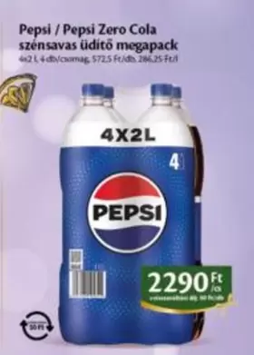 Pepsi / Pepsi Zero Cola szénsavas üdítő megapack