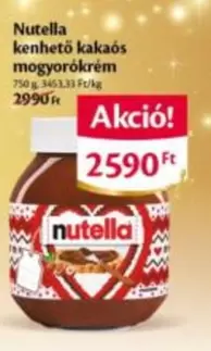 Nutella - kenhető kakaós mogyorókrém