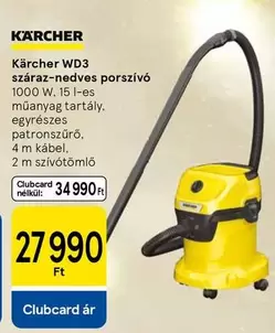 Karcher - WD3 száraz-nedves porszívó