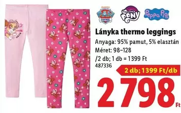 Sony - Lányka thermo leggings