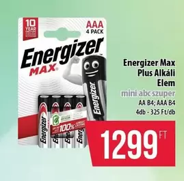 Max Plus Alkáli Elem