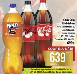 Coca Cola - Coca-Cola több ízben, Coca-Cola Eredeti iz, Coca-Cola Zero, Fanta Narancs